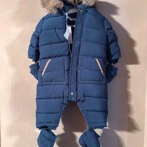 Tartine et Chocolat Blue Cream Footies One Piece